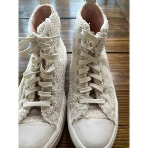 Converse Chuck Taylor All Star Move Sherpa Platform High Top Cream 573074C 7.5W